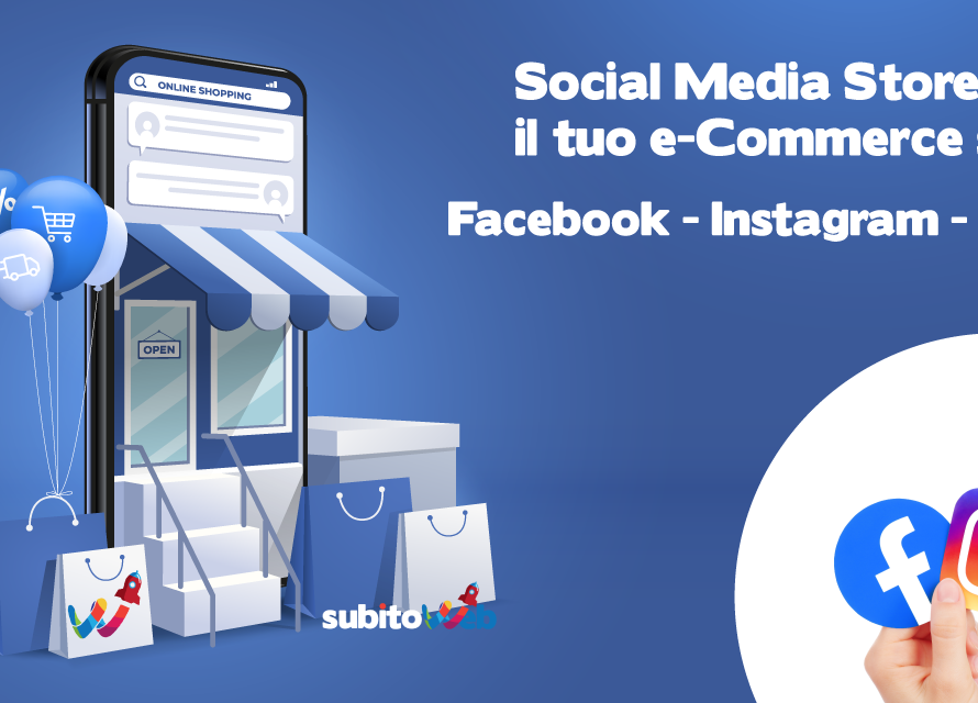 il tuo ecommerce social media store facebook instagram tiktok
