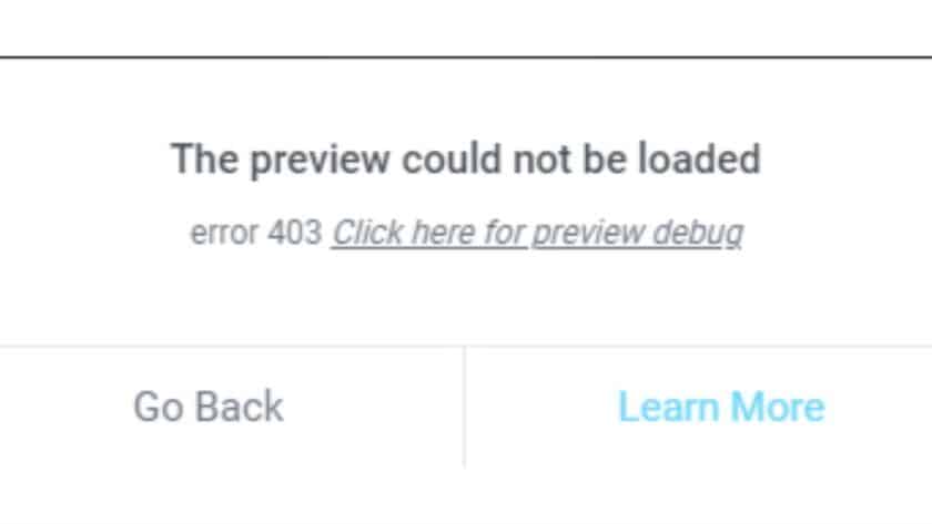 error 403 elementor